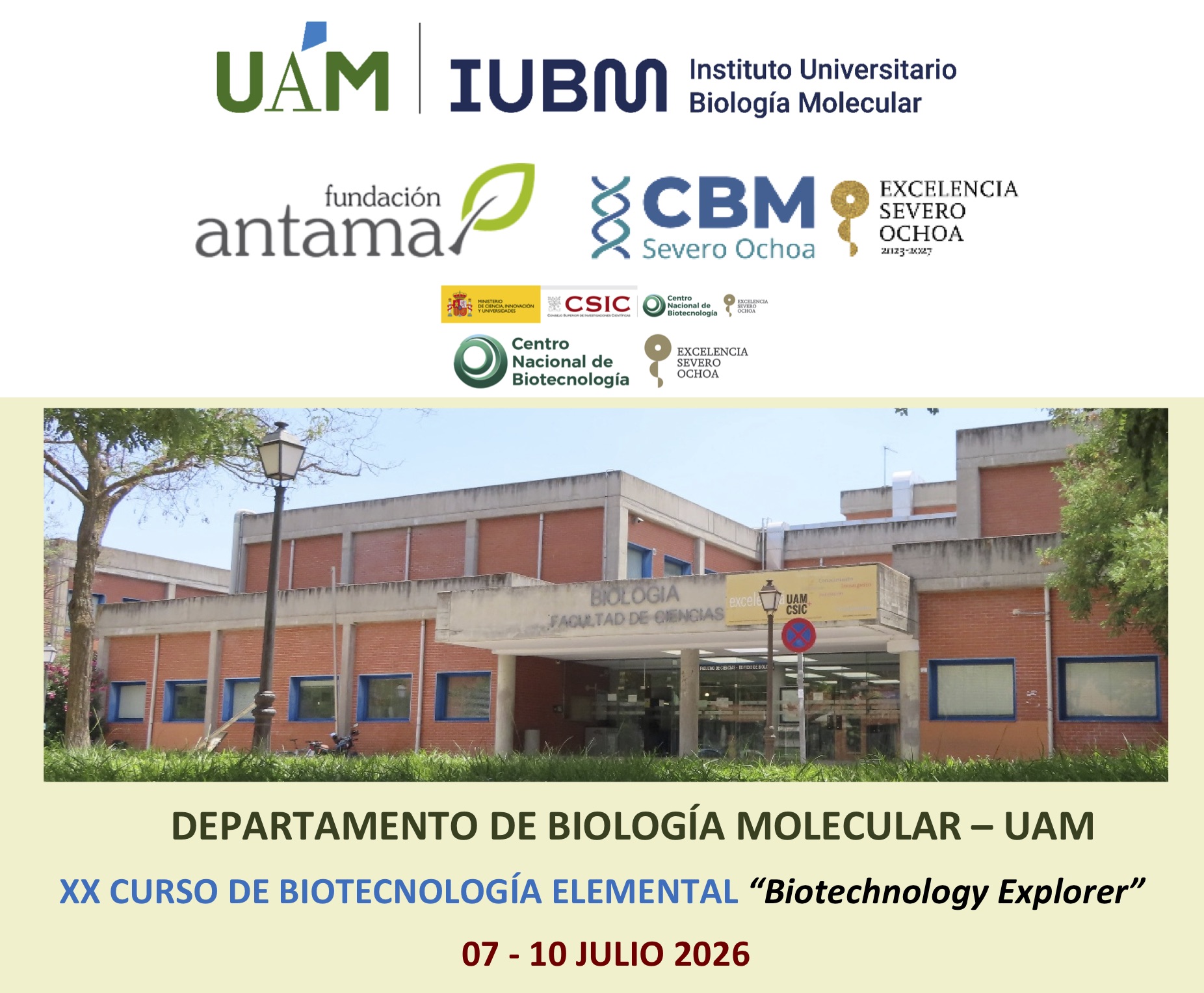 XX Edition of the BIotechnology Explorers course