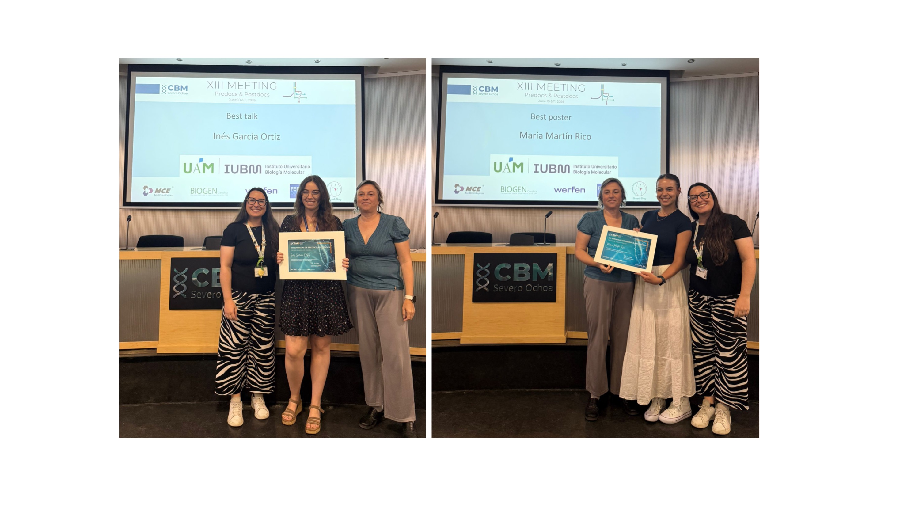 Best oral and poster presentation awards funded by IUBM